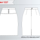 1227 Pencil Yoke Skirt Sewing Pattern PDF