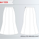 Adelica pattern 1324 Skirt Sewing pattern