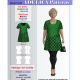 Adelica pattern 1446 Plus size dress-tunic sewing patterns