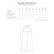 Line drawing and size chart