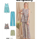 Simplicity S9611  Misses' Tunic, Cropped Top, Pants and Shorts