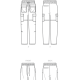 9338 Men's Pull-On Pants or Shorts line drawing