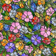 Stained Glass Floral