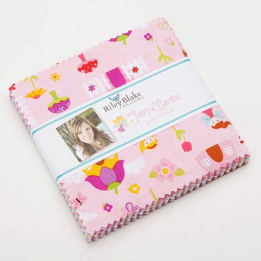 This 5" Stacker precut bundle includes 42 pieces from the Fairy Garden collection by Lori Whitlock for Riley Blake Designs. Each print will be included 2-3 times in the bundle.