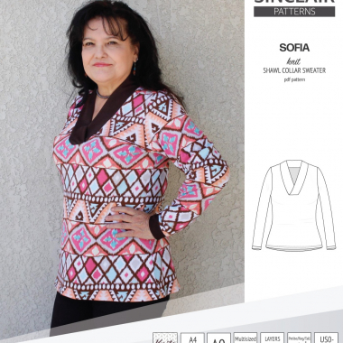 Linnea colorblocked sweater with pockets pdf sewing pattern - Sinclair  Patterns