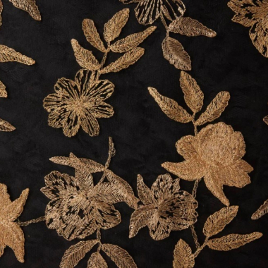 Holly LIGHT GOLD Paisley Floral Brocade Chinese Satin Fabric by the Ya -  New Fabrics Daily